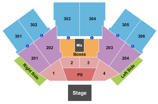 FivePoint Amphitheatre Seating Chart