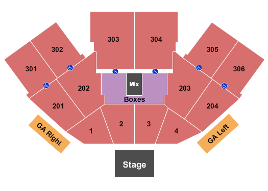 FivePoint Amphitheatre Seating Chart