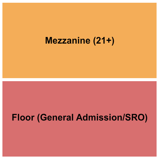 Five Points Theatre Seating Chart: Floor/Mezz