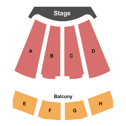 Flagler Auditorium at Fitzgerald Performing Arts Center Seating Chart: End Stage