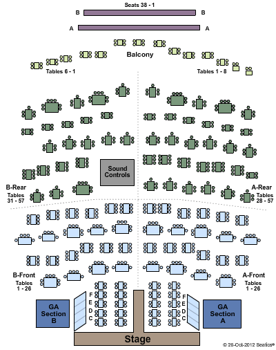 Flamingo Showroom Seating Chart