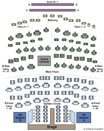 Flamingo Showroom Seating Chart