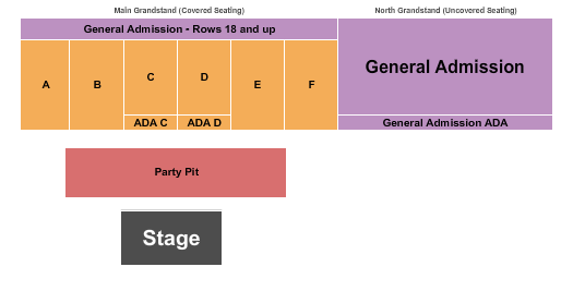 Flathead County Fairgrounds Seating Chart: Concert 2