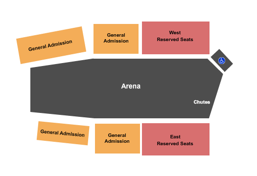 Flint Hills Rodeo Arena Seating Chart: Rodeo