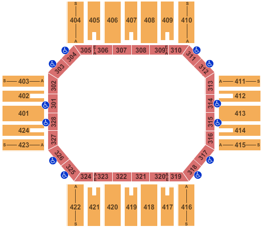 Florence Civic Center Seating Chart: Open Floor