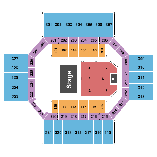 Florence Civic Center Seating Chart: Sesame Street
