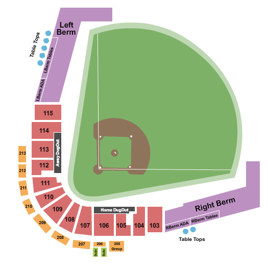 Condron Family Ballpark Map