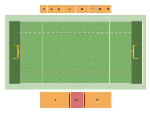 Florida Blue Training Center Seating Chart: Rugby