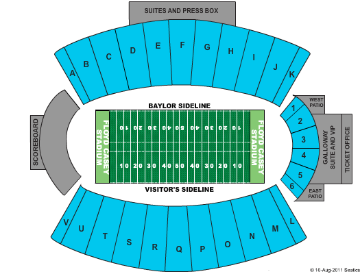 Floyd Casey Stadium Seating Chart