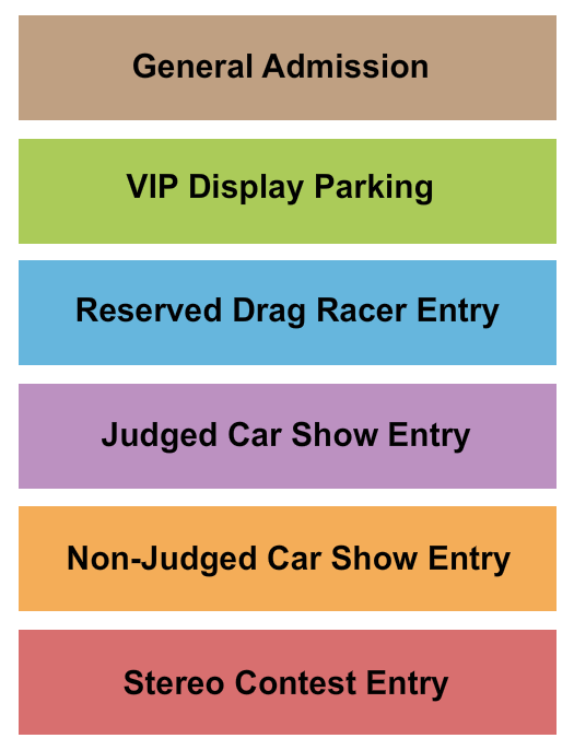 Flying H Drag Strip Seating Chart: Import Face-Off