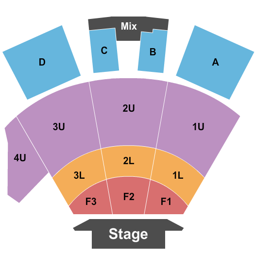 Foellinger Theatre Seating Chart: Endstage 3