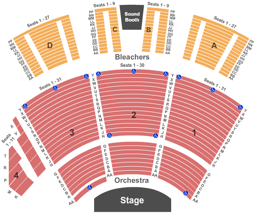 Molson Canadian Theatre Seating Chart