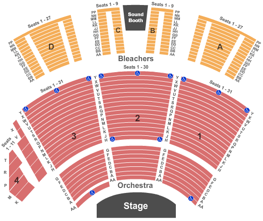 Molson Canadian Amphitheatre Seating Chart