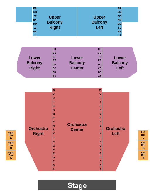 Folly Theater Seating Chart: Endstage