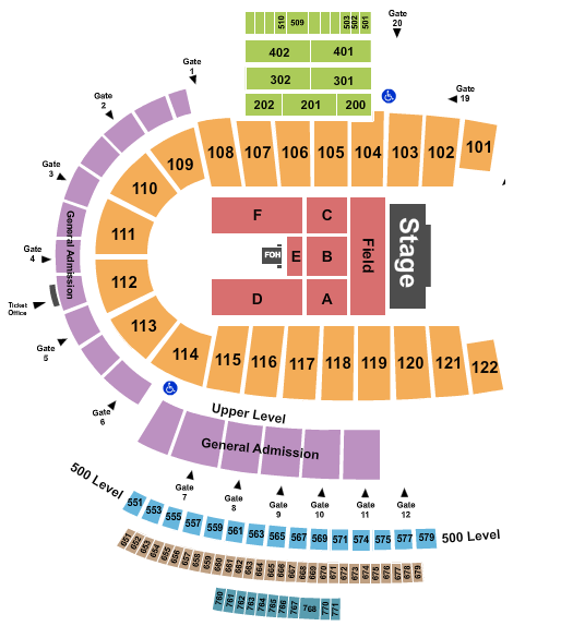 Folsom Field Seating Chart: Mumford and Sons