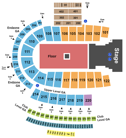 Folsom Field Seating Chart: Phish