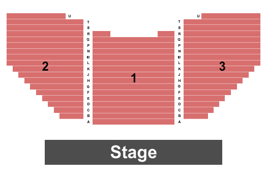 Foothills Performing Arts & Civic Center Seating Chart: Endstage
