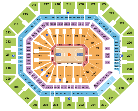 Footprint Center Seating Chart: Basketball - Globetrotters