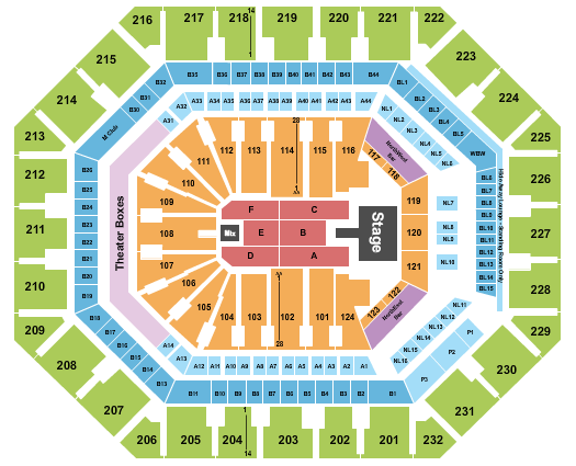 PHX Arena Seating Chart: Christian Nodal