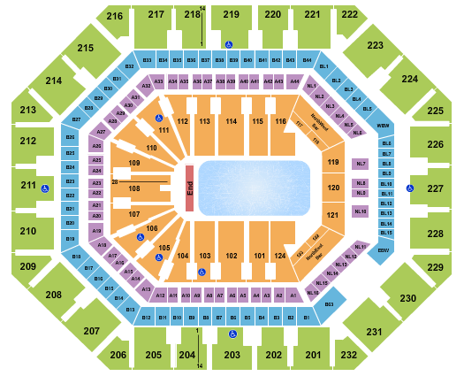 Footprint Center Seating Chart: Cirque Crystal