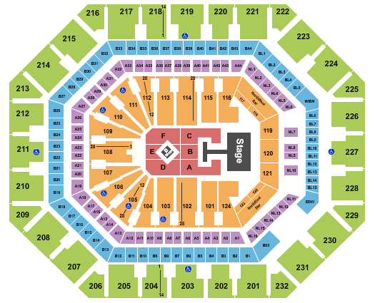 Footprint Center Seating Chart: Kylie Minogue