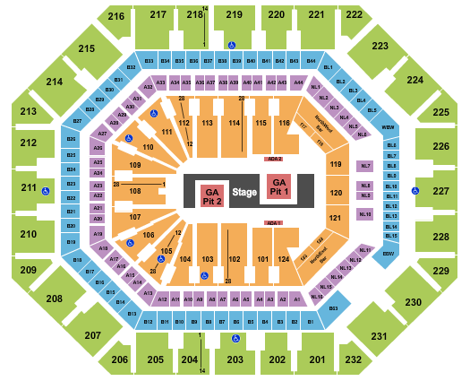 Mortgage Matchup Center Seating Chart: TWICE