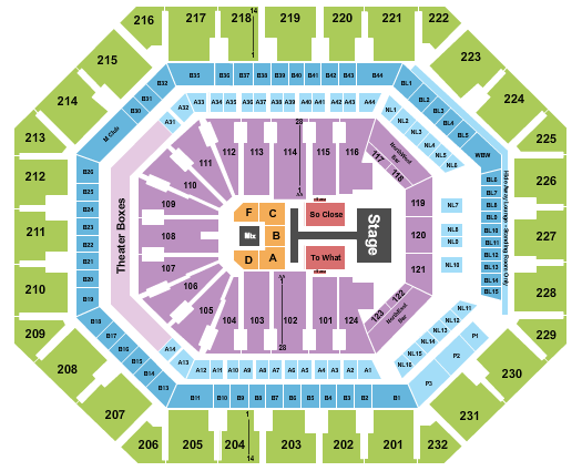 Footprint Center Seating Chart: Tate McRae