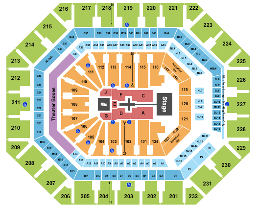 PHX Arena Seating Chart: TobyMac
