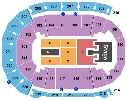 Ford Center - IN Seating Chart: Bailey Zimmerman