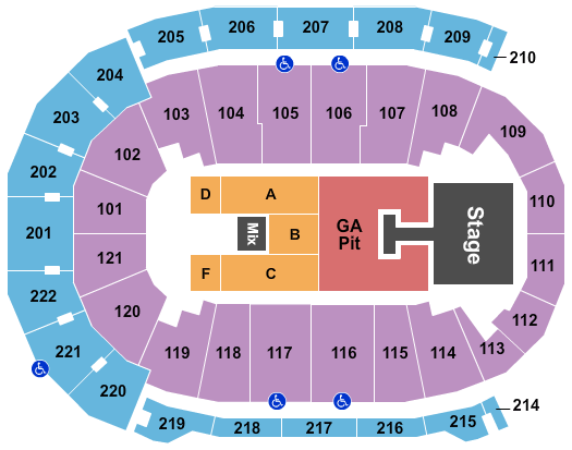 Ford Arena Nampa Seating Chart