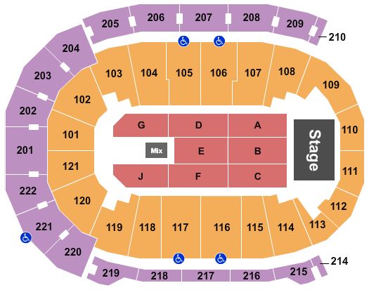 Ford Center - IN Seating Chart: Endstage 5