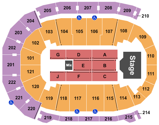 Ford Center - IN Seating Chart: Endstage 6