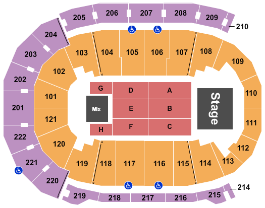 Ford Center - IN Seating Chart: Endstage 7