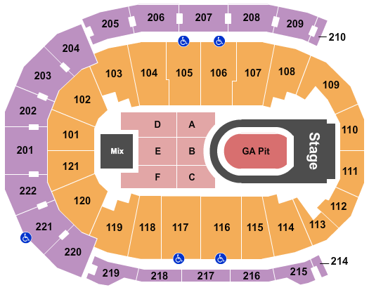 Ford Center - IN Seating Chart: Kane Brown