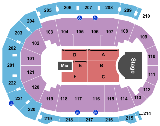 Okc Ford Center Seating Chart
