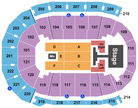 Ford Center - IN Seating Chart: Phil Wickham