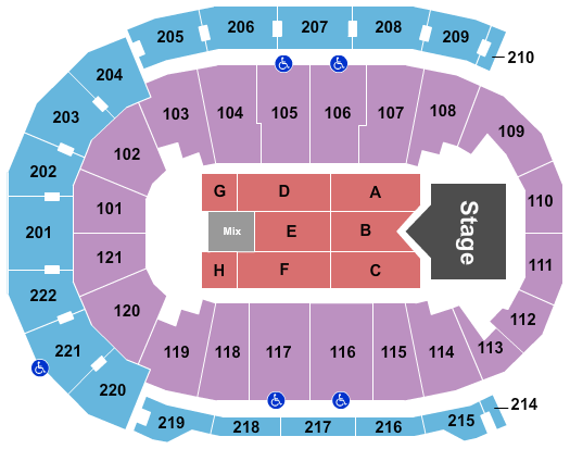 Ford Center - IN Seating Chart: Rascal Flatts