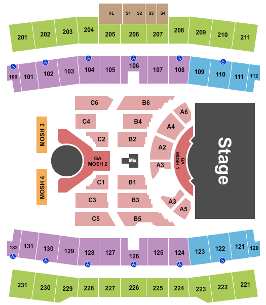 Ford Center - TX Seating Chart: Academy of Country Music Awards