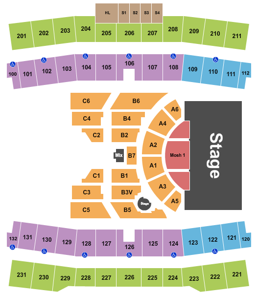 Ford Center At The Star Seating Chart: Academy of Country Music Awards