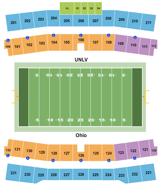 Ford Center At The Star Seating Chart: Football - Frisco Bowl