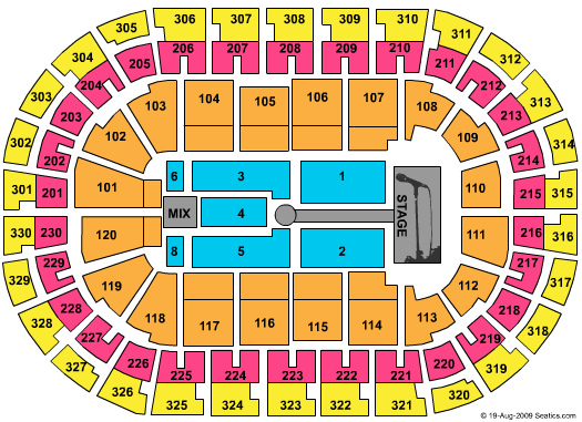Chesapeake Energy Arena Seating Chart