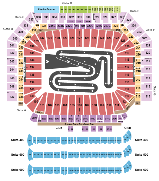 Ford Field Seating Chart: AMA Supercross