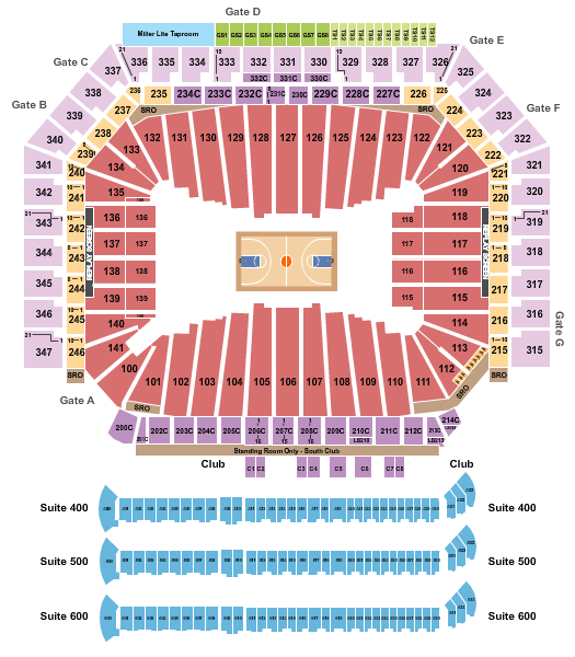 Ford Field Seating Chart: Basketball - Final Four