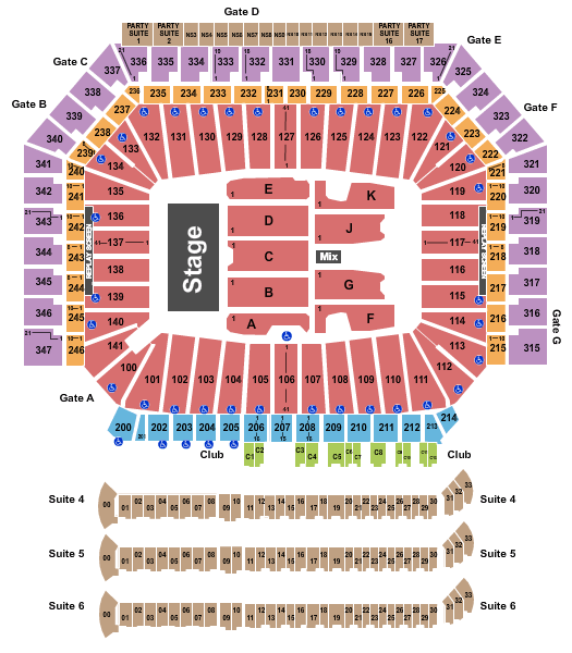 Ford Field Seating Chart Taylor Swift