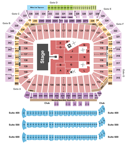 Ford Field Seating Chart: Foo Fighters