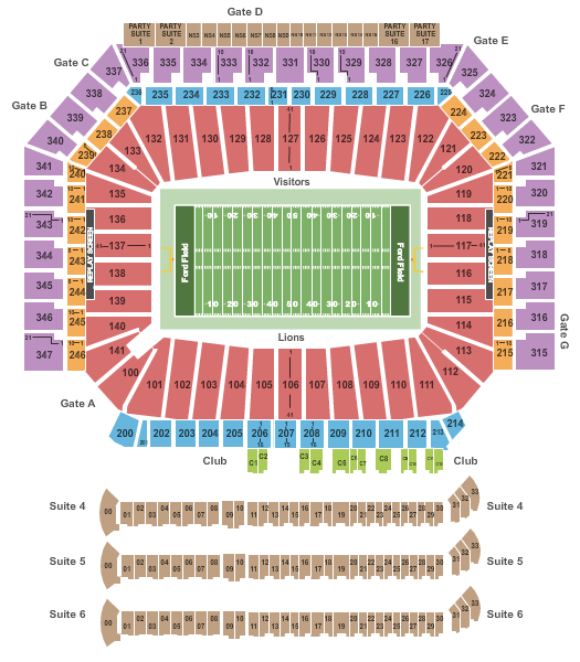 Beyonce Seating Chart Ford Field