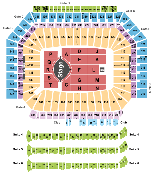 Interactive Seating Chart Ford Field