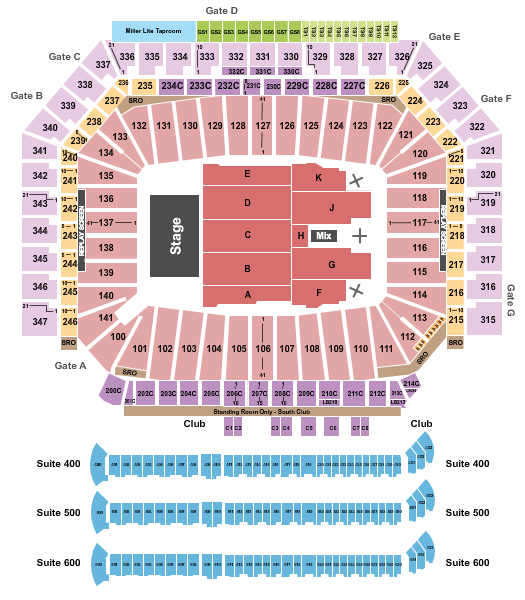 Ford Field Seating Chart: George Strait