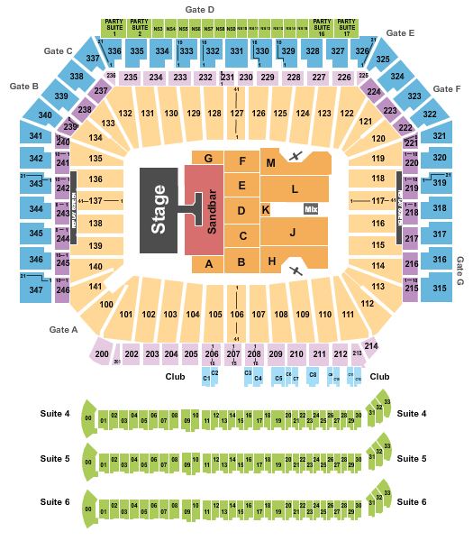Kenny Chesney Nissan Stadium Seating Chart
