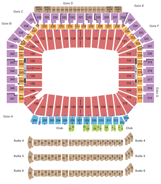 Ford Field Concert Seating Chart U2